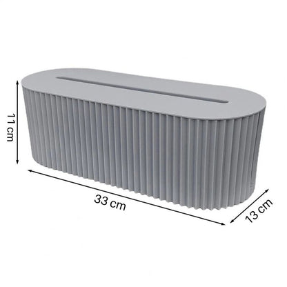 Boîte de rangement de câbles avec couvercle