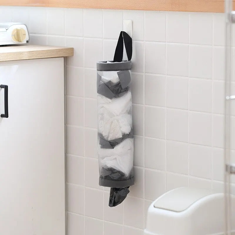 Rangement mural pour sacs en plastique