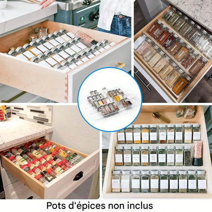 Tiroir à Épices Réglable